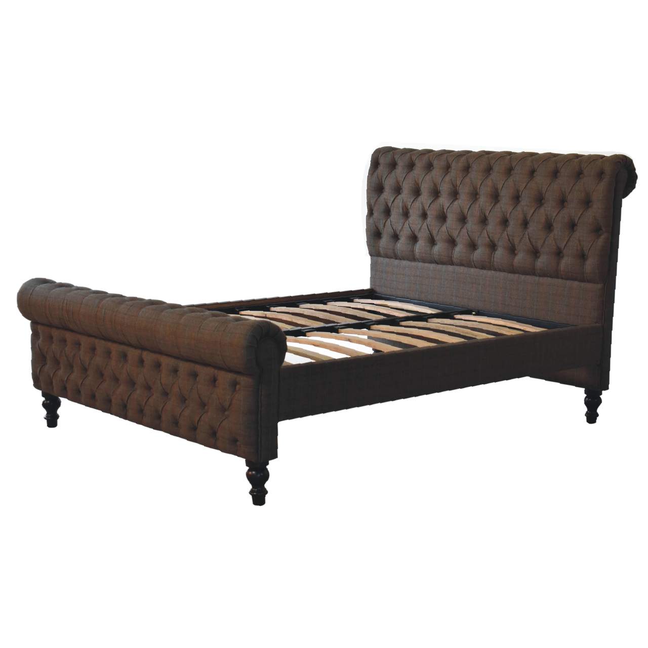 Multi Tweed Kingsize Bed - Image 3