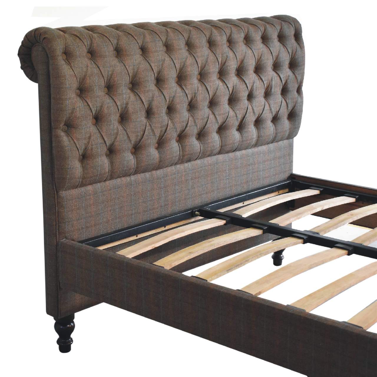 Multi Tweed Kingsize Bed - Image 5