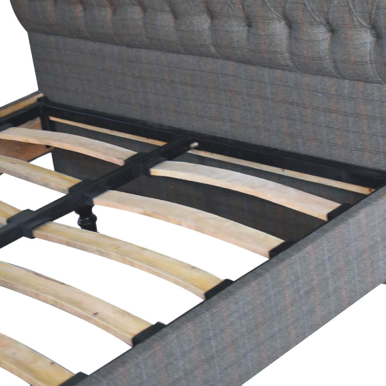Multi Tweed Kingsize Bed - Image 6