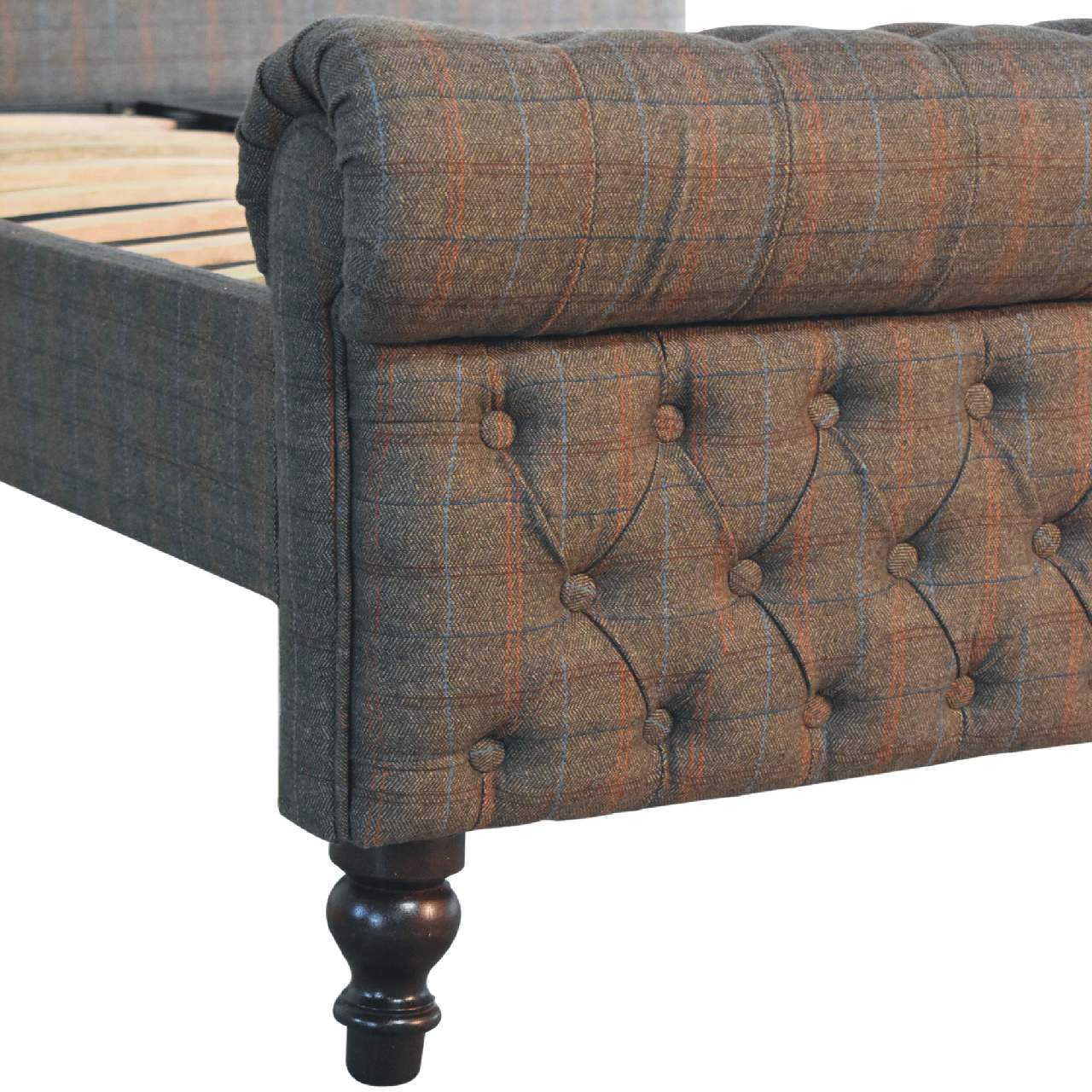 Multi Tweed Kingsize Bed - Image 7