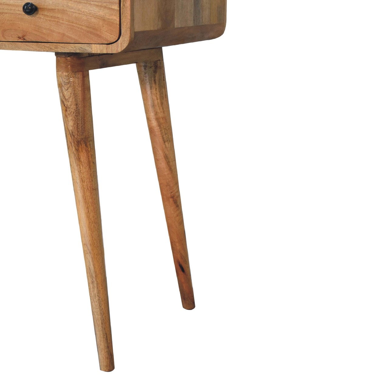 Curved Oak-ish Writing Desk - Image 6