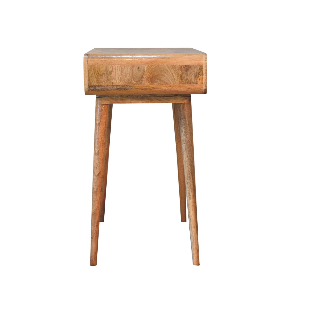 Curved Oak-ish Writing Desk - Image 7