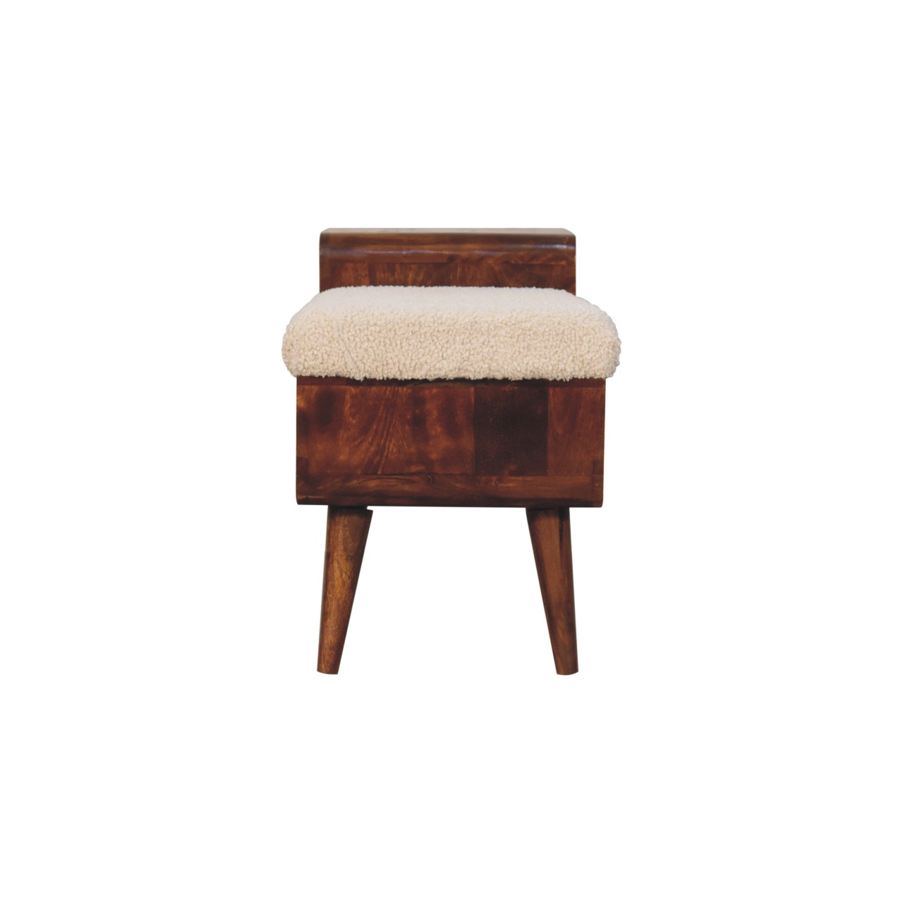 Boucle Carved Chestnut Telephone Table - Image 8
