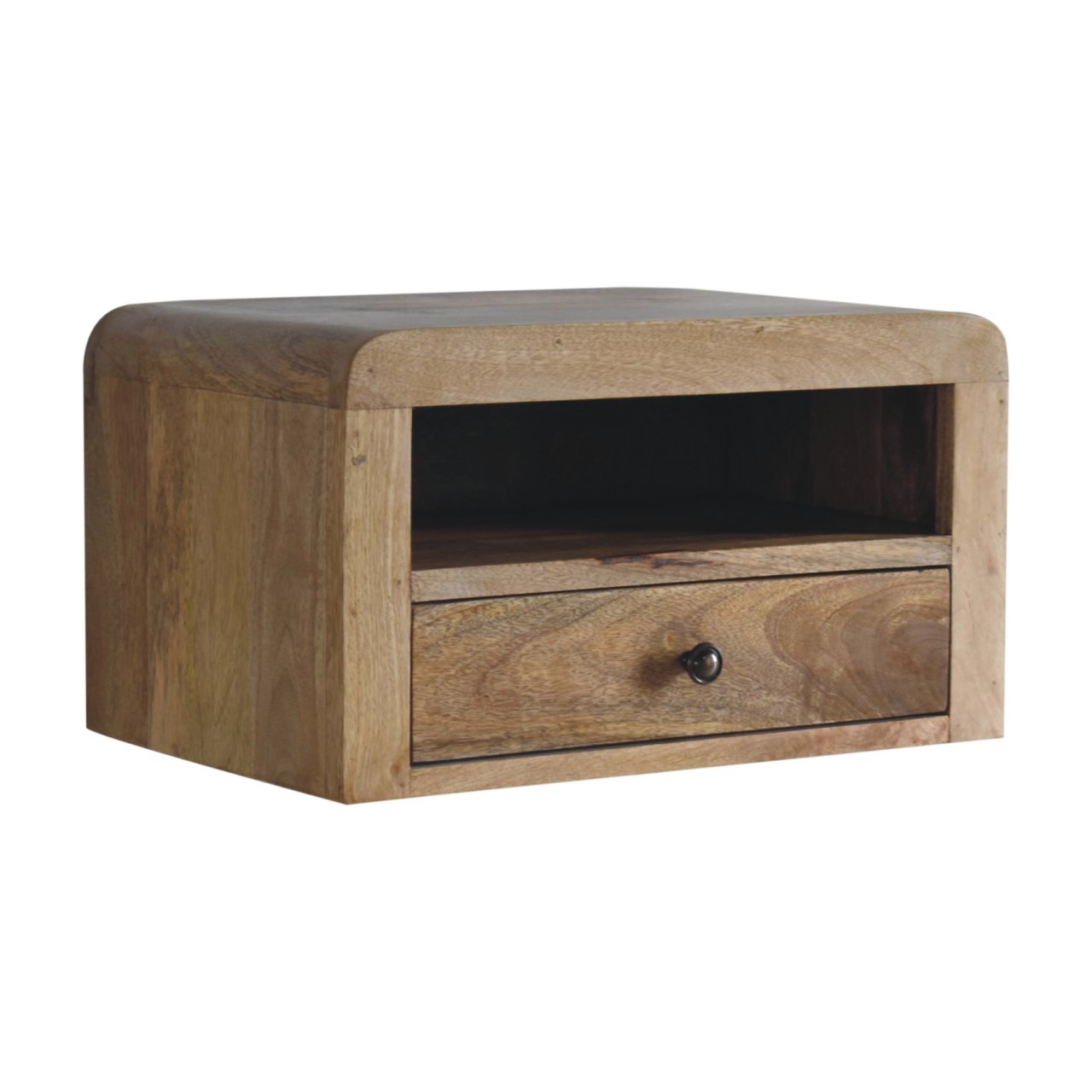 Chunky Oak-ish Floating Bedside - Image 3