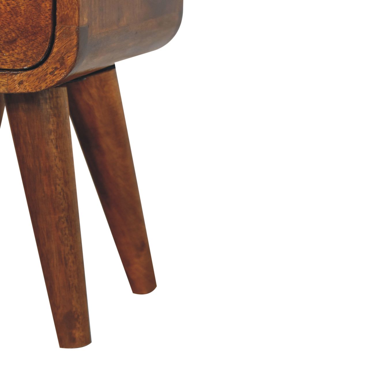 Extra Mini Chestnut Curve Open Slot Bedside - Image 7