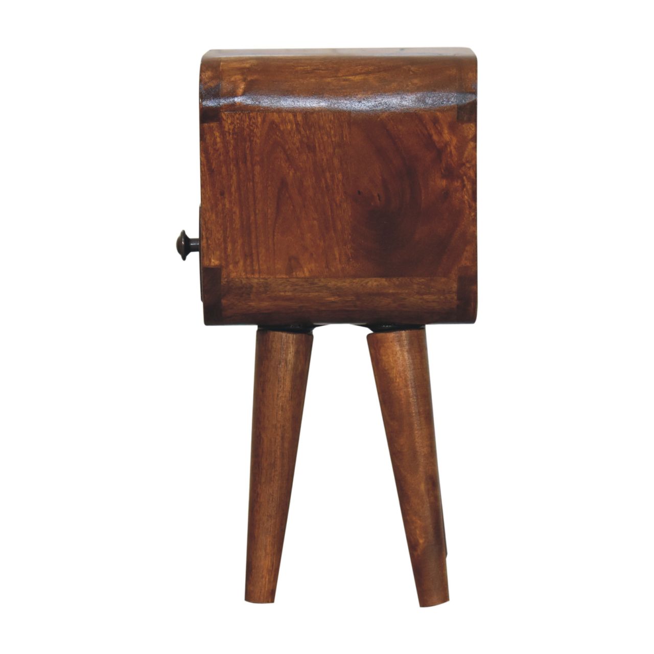 Extra Mini Chestnut Curve Open Slot Bedside - Image 8
