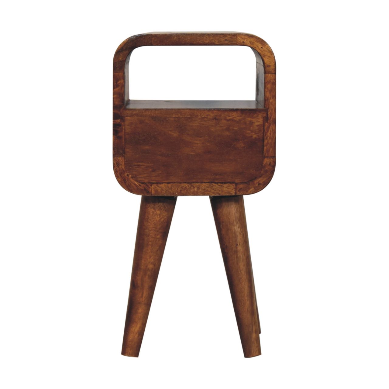 Extra Mini Chestnut Curve Open Slot Bedside - Image 9