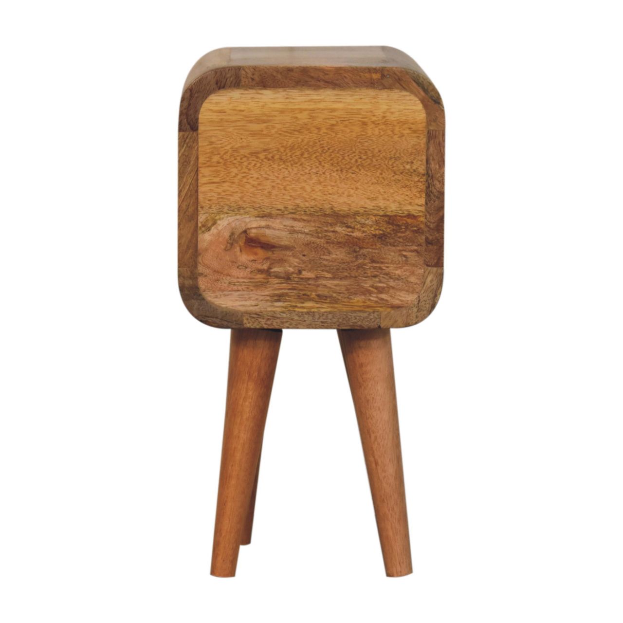 Extra Mini Curved Oak-ish Bedside - Image 9