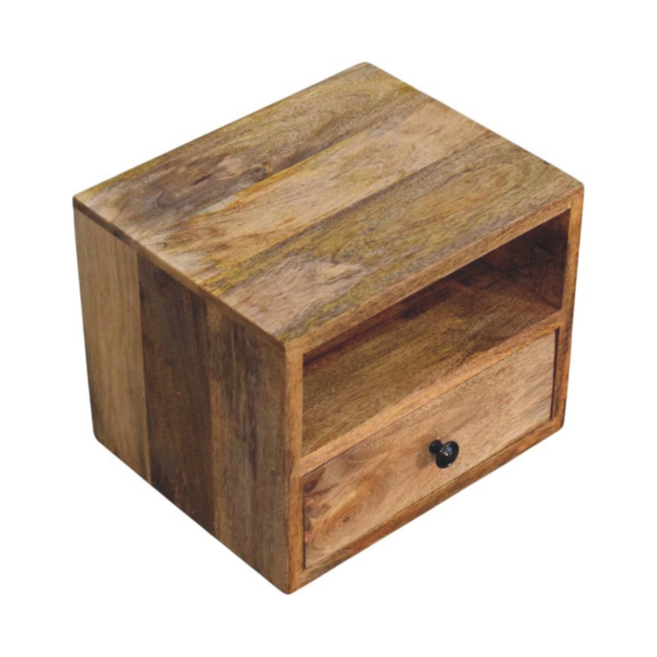 Solis 1-Drawer Oak-ish Wall Mounted Nightstand - Image 5