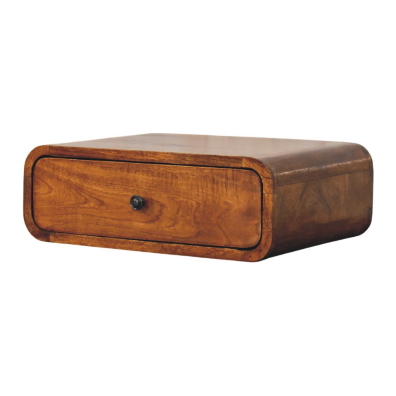 Avora Wall-Mounted Chestnut 1 Drawer Nightstand - Image 2
