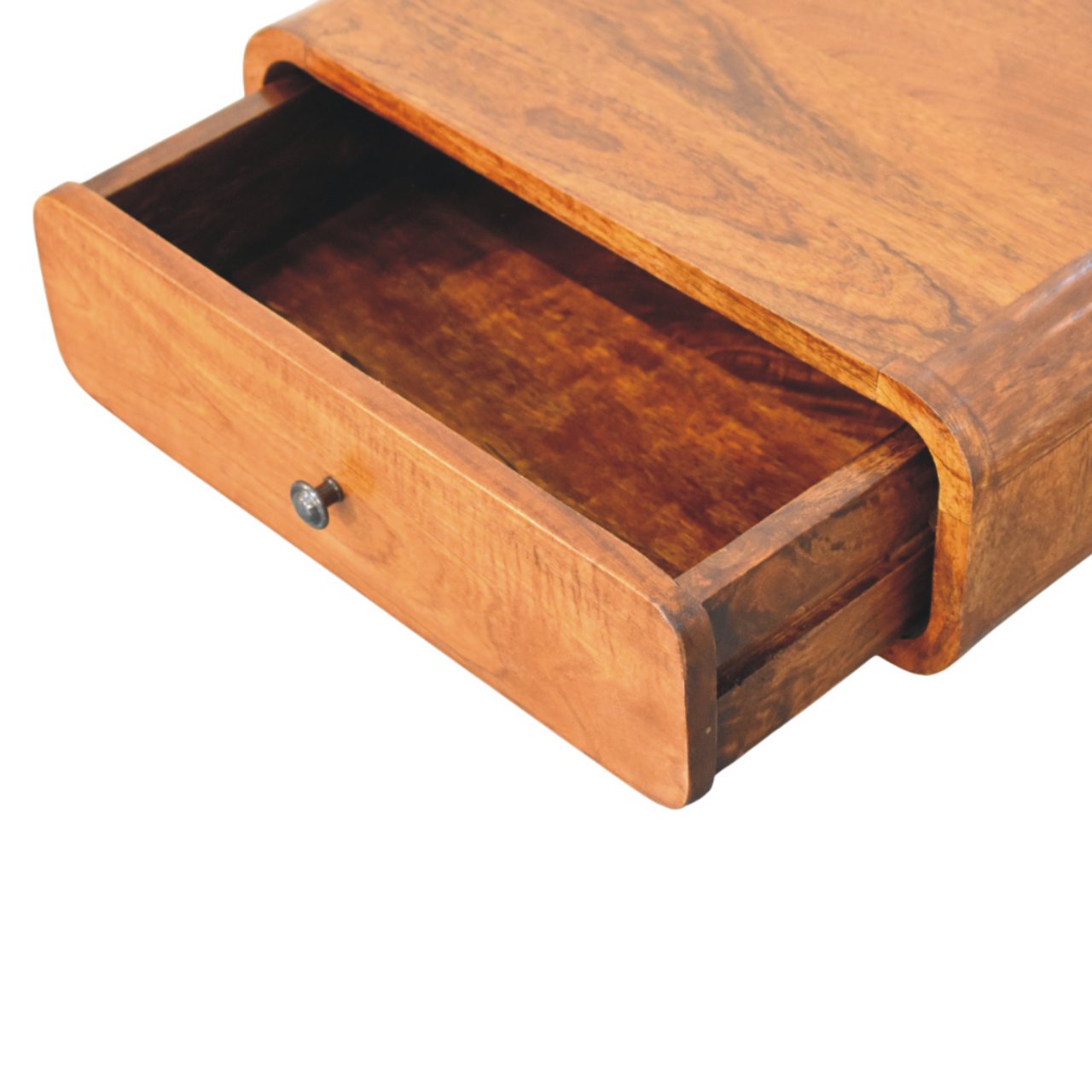 Avora Wall-Mounted Chestnut 1 Drawer Nightstand - Image 6