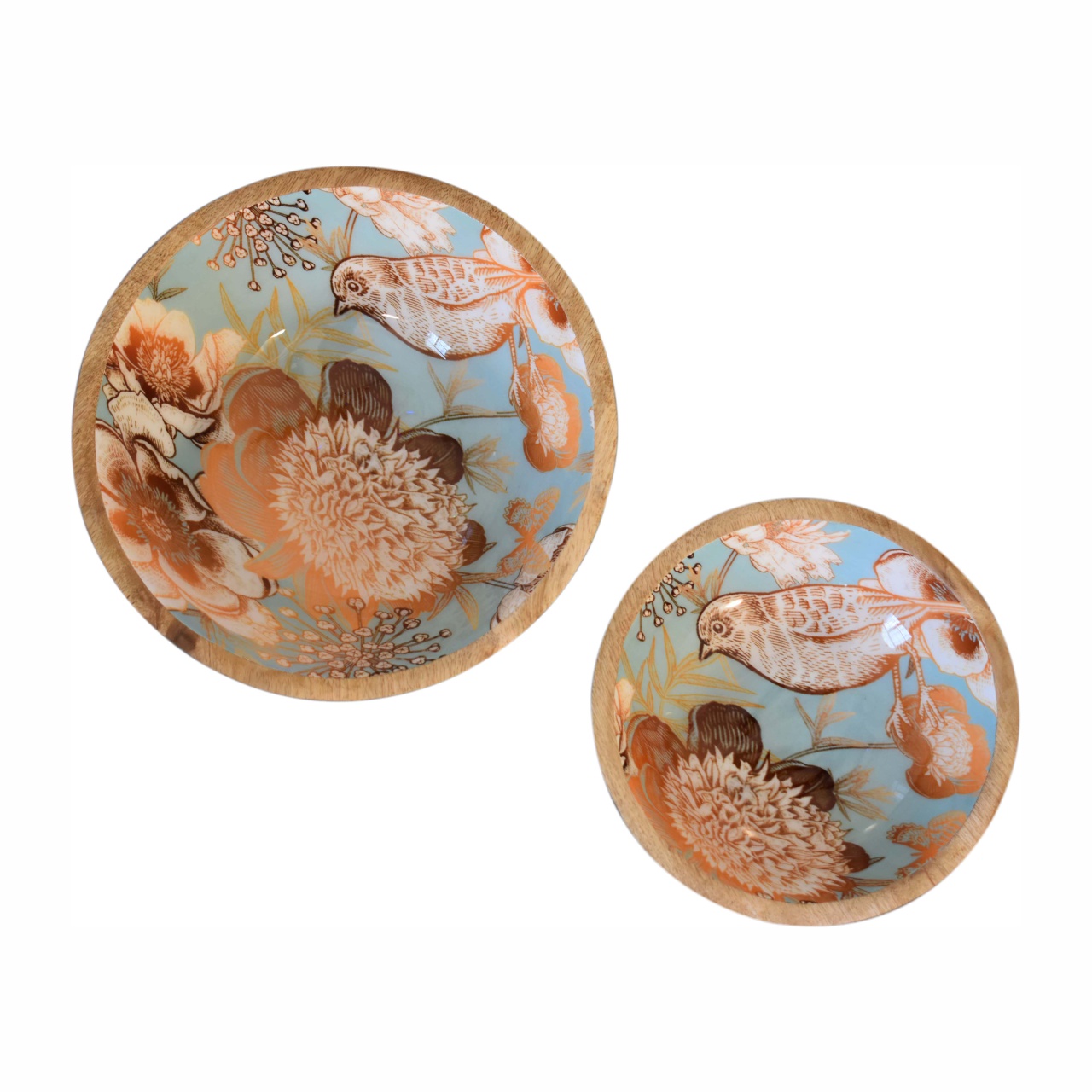 Floral Bird Bowl Set of 2 - Image 2