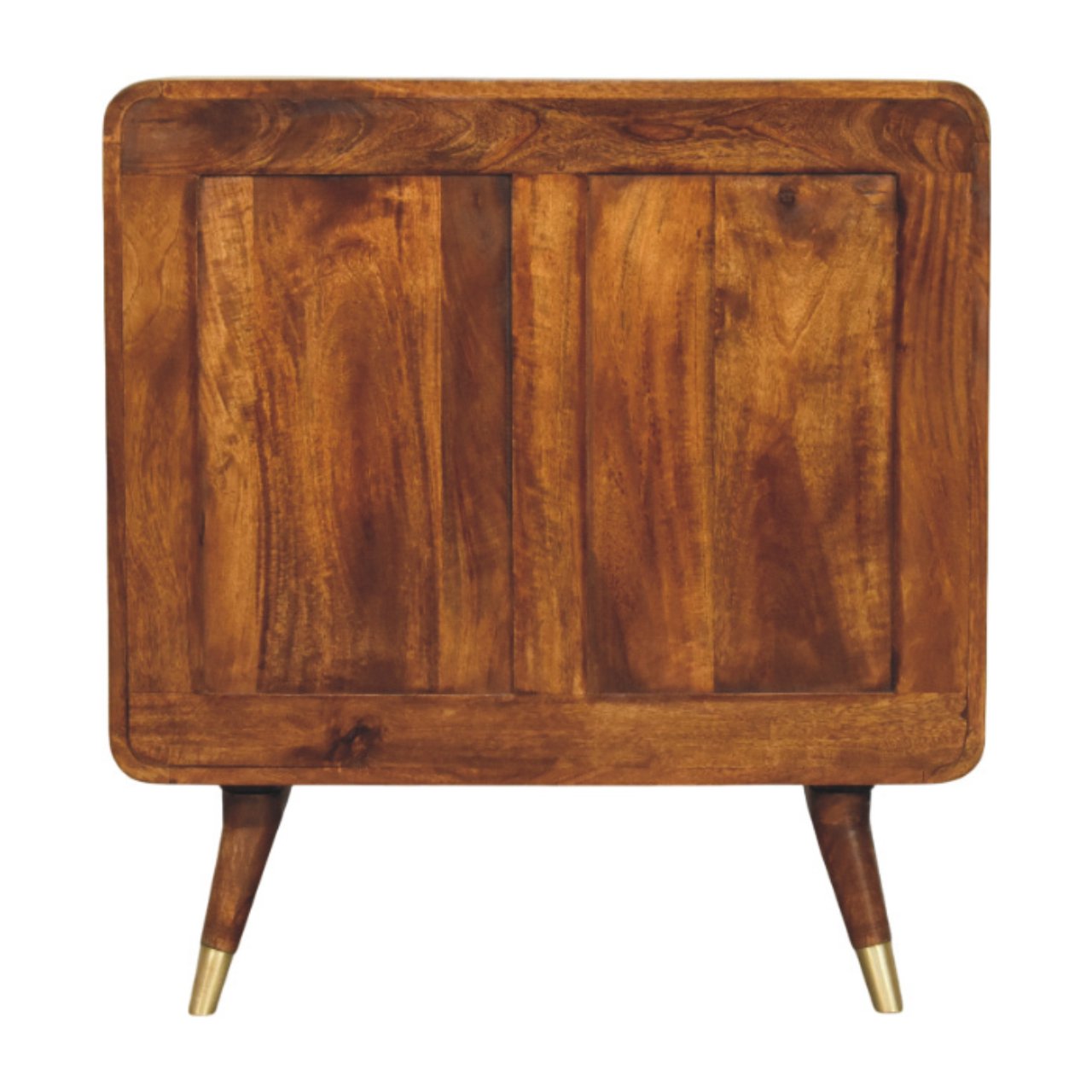 Avora Brass Embossed 2 Door Chestnut Cabinet - Image 8