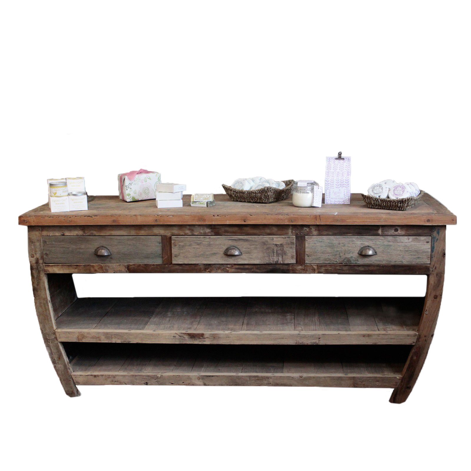 Centerpiece Recycled Wood Table - Image 2