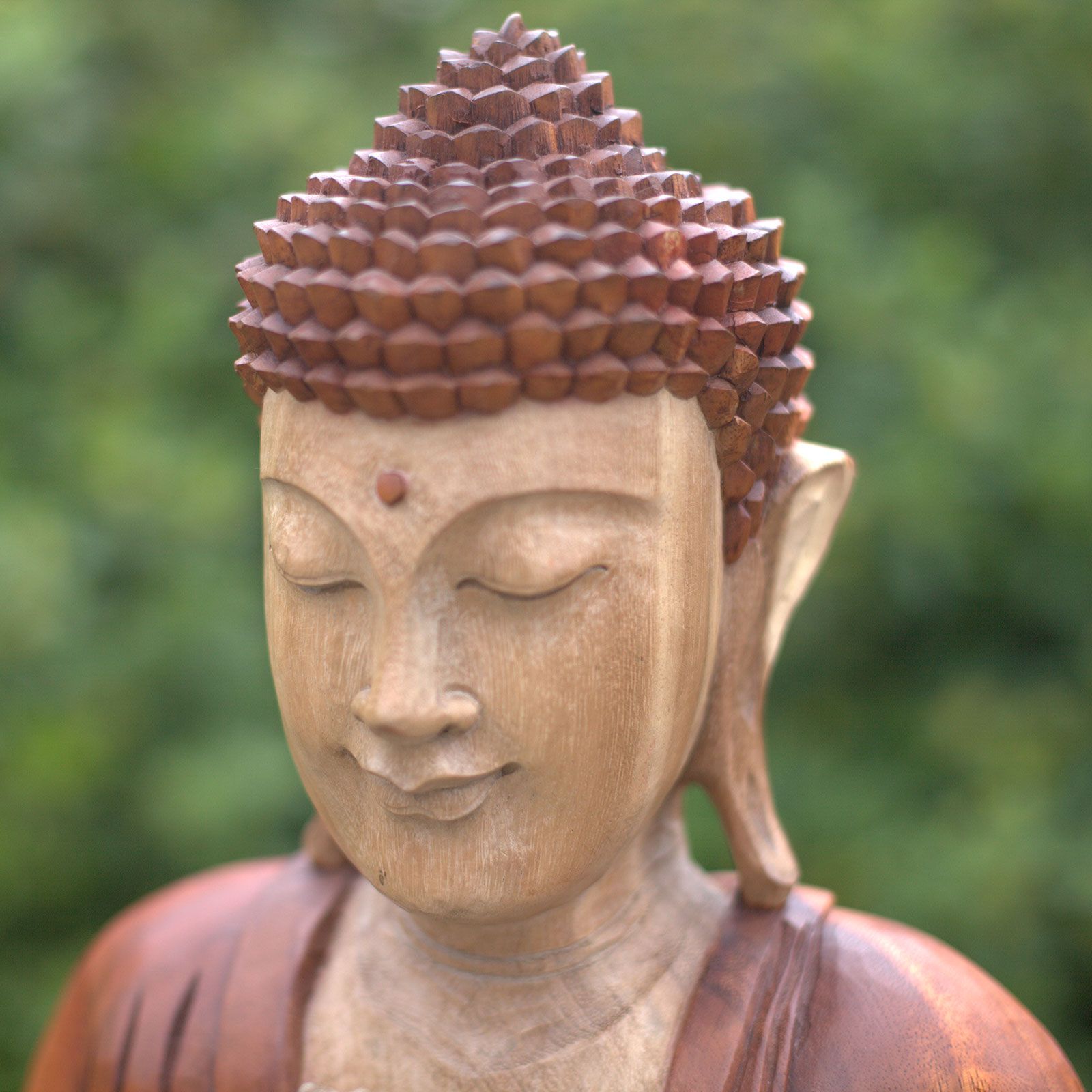 Hand Carved Buddha Statue - Welcome - Image 2