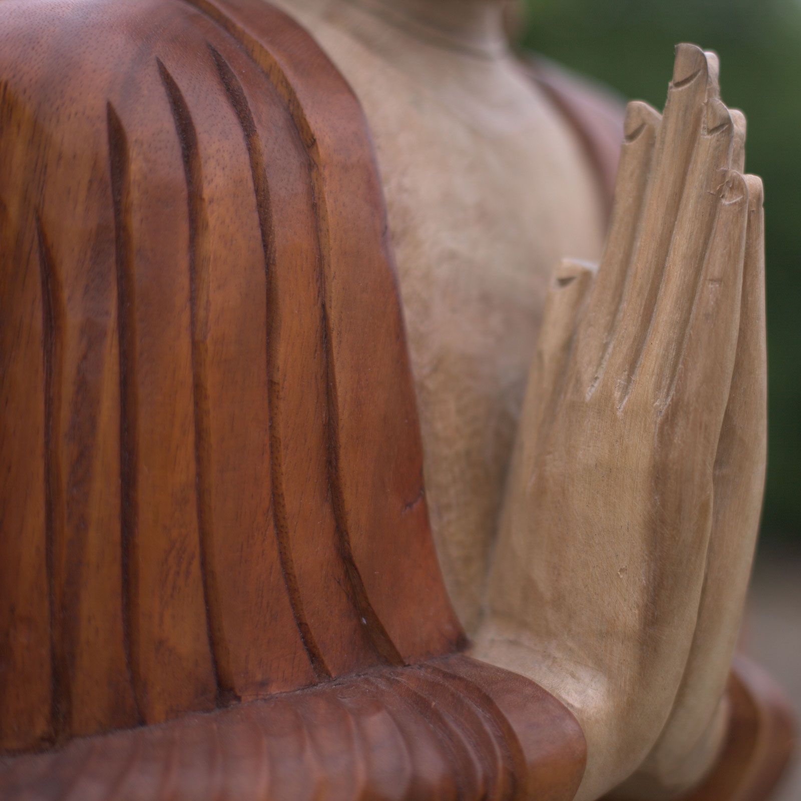 Hand Carved Buddha Statue - Welcome - Image 3