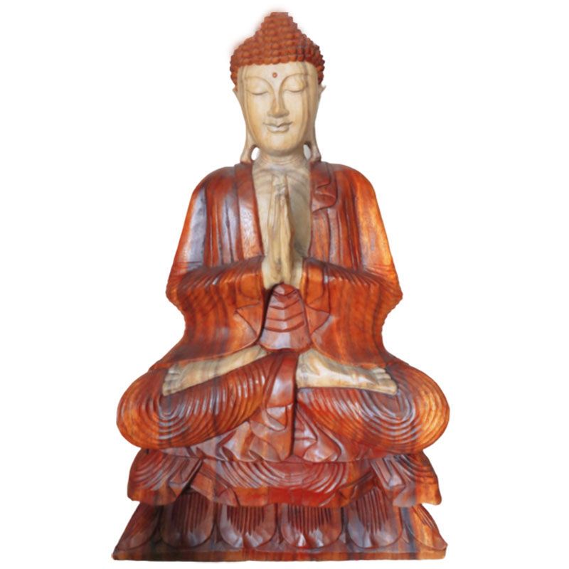 Hand Carved Buddha Statue - Welcome - Image 4