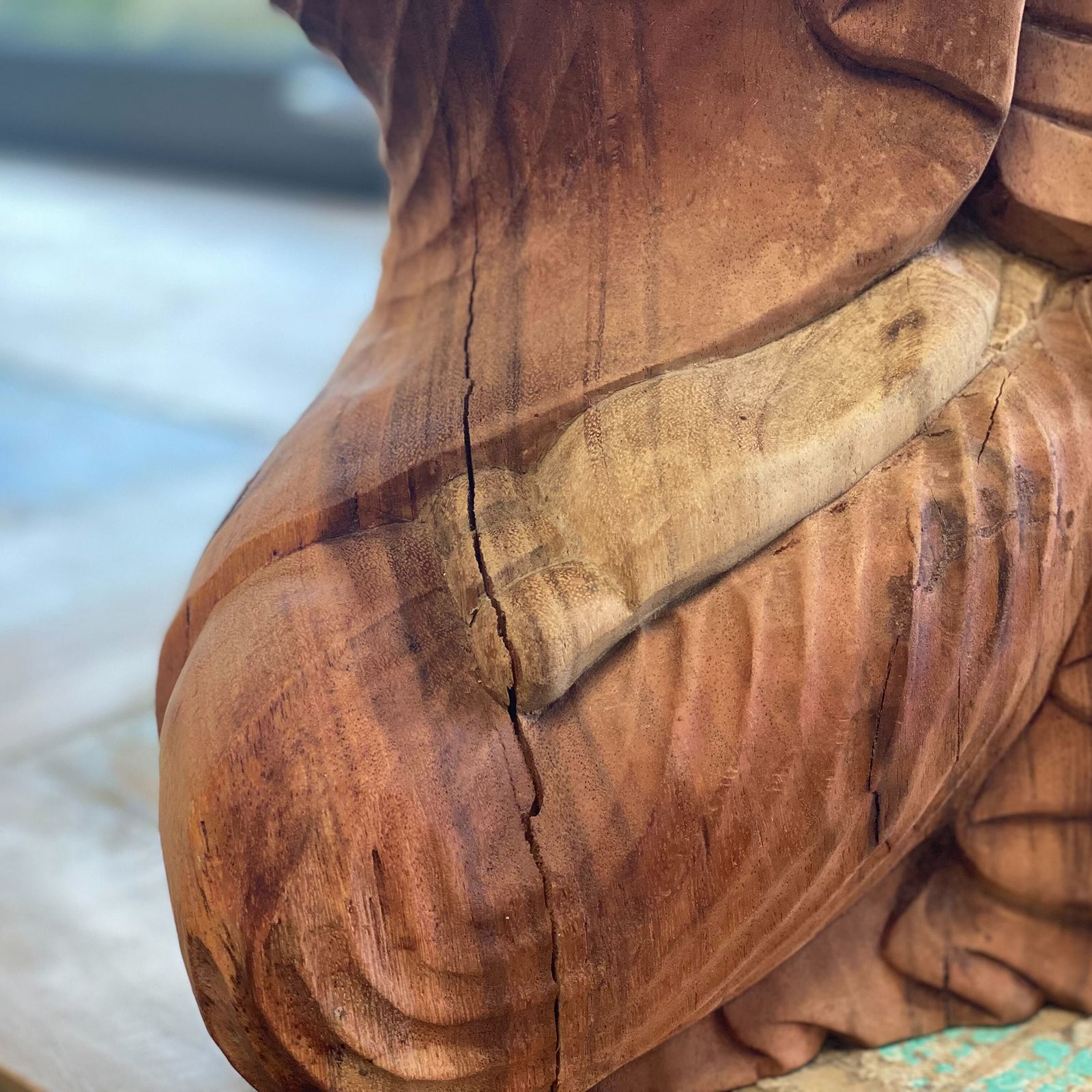 Hand Carved Buddha Statue - Welcome - Image 5