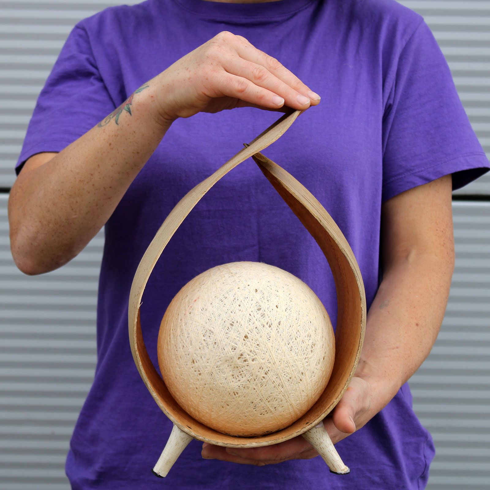 Natural Coconut Lamp - Natural Loop - Image 3