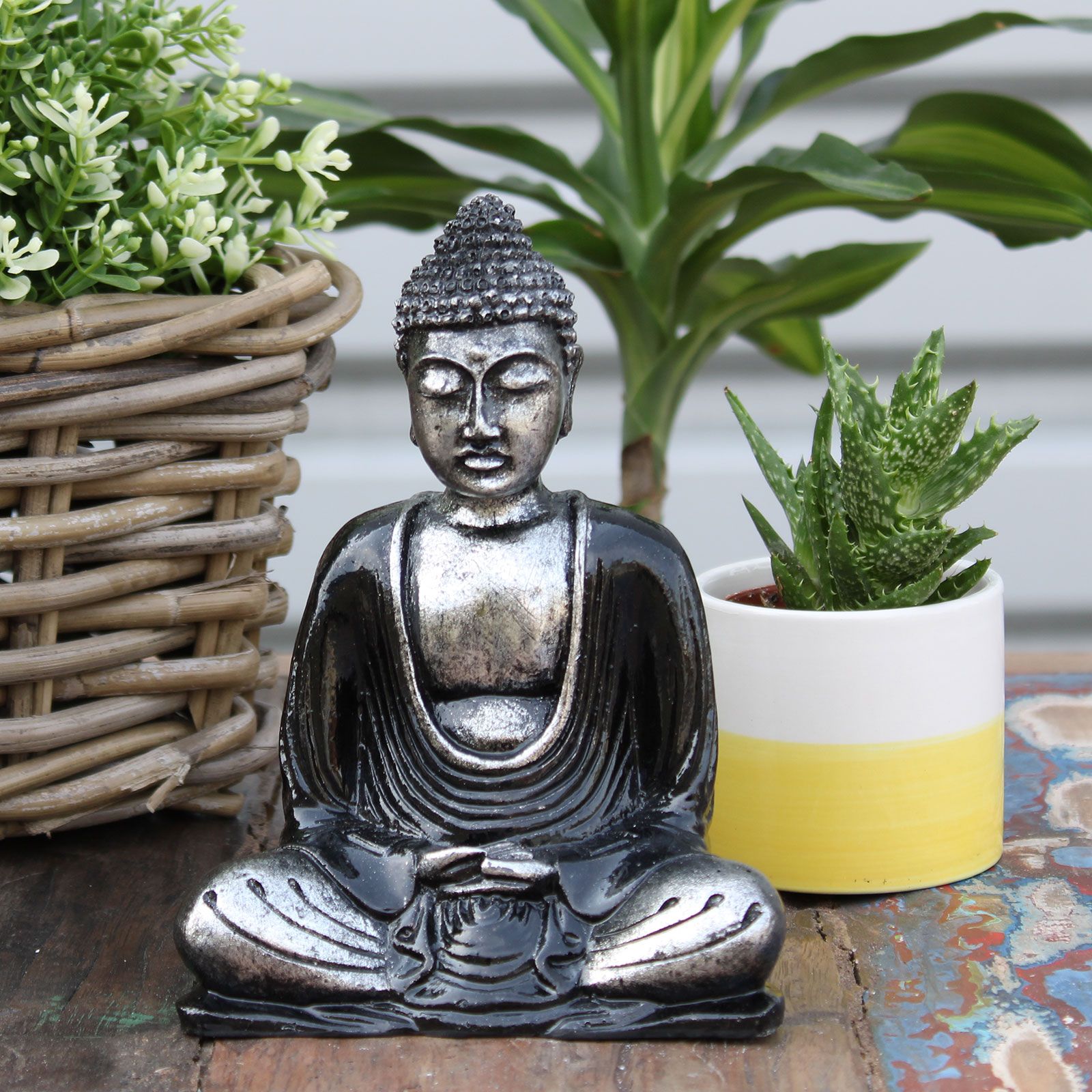 Black & Grey Buddha - Medium - Image 5