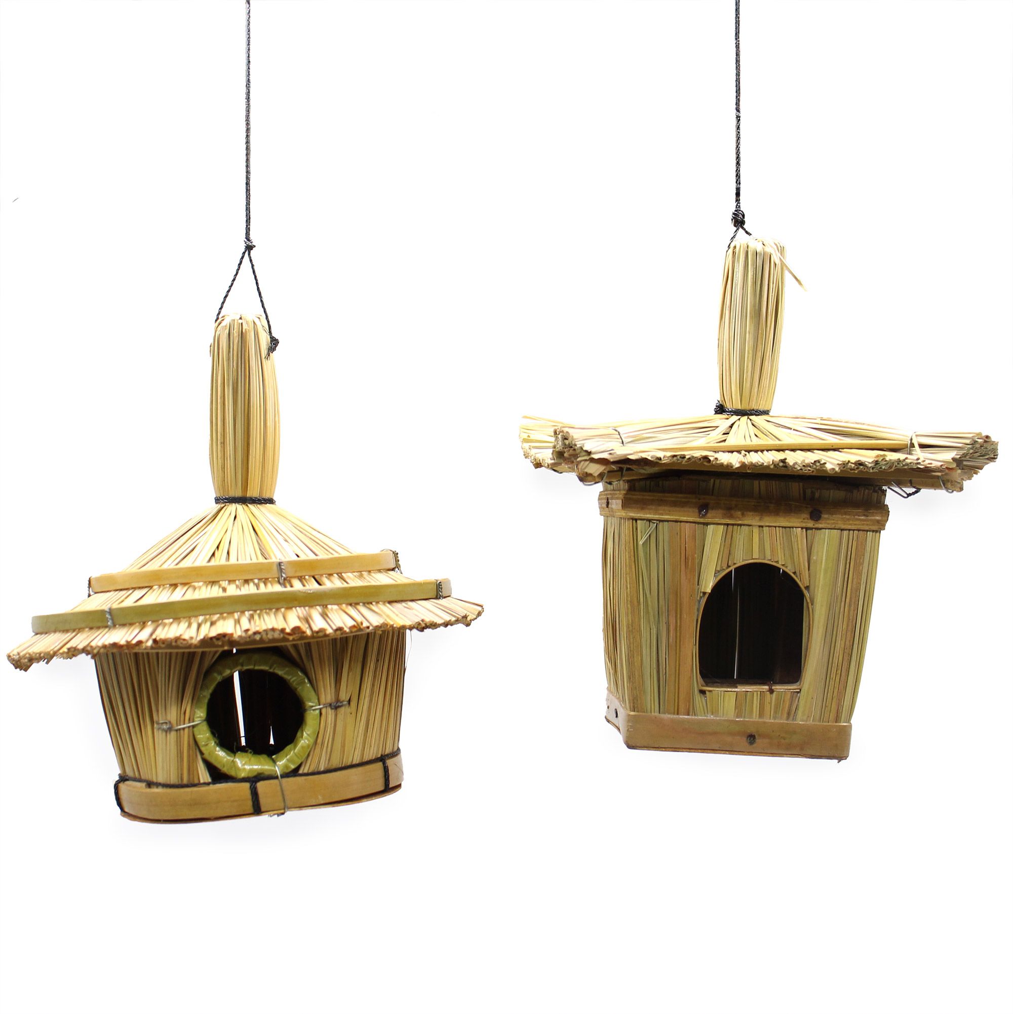 Small Round Seagrass Bird Box - Image 3