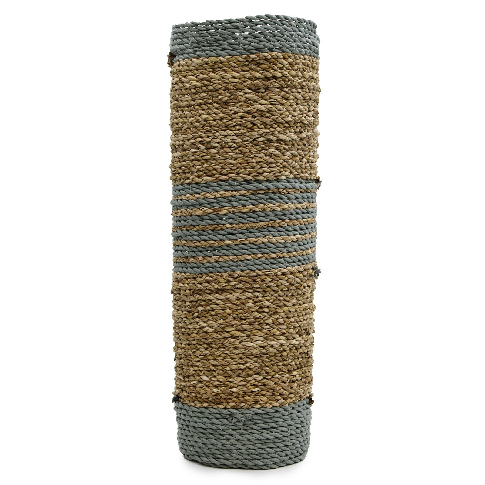Seagrass & Abu-Abu Raffia Set - 2 Vase & 2 Bins - Image 6