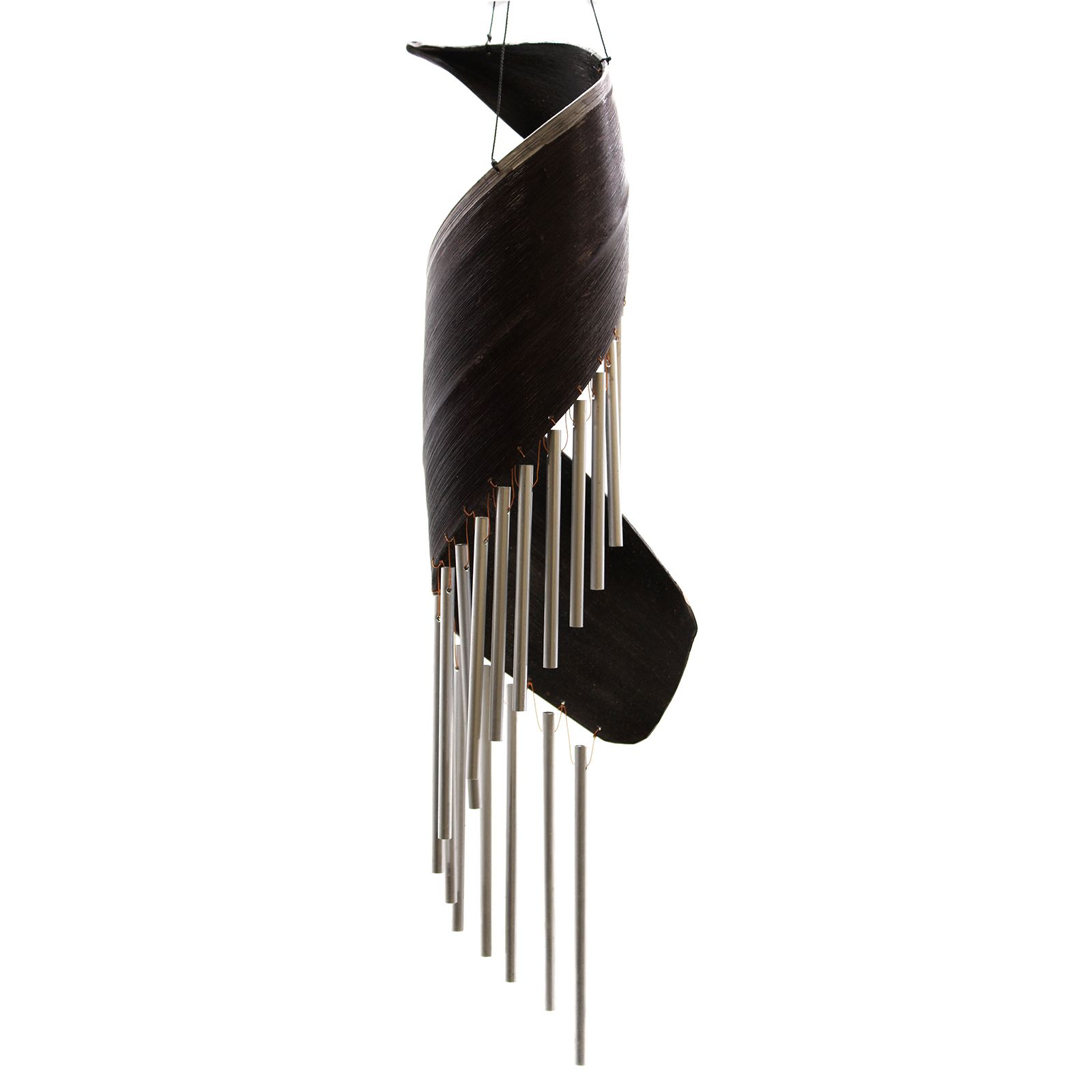 Coconut Leaf Wind Chimes - Chocolate - Image 3