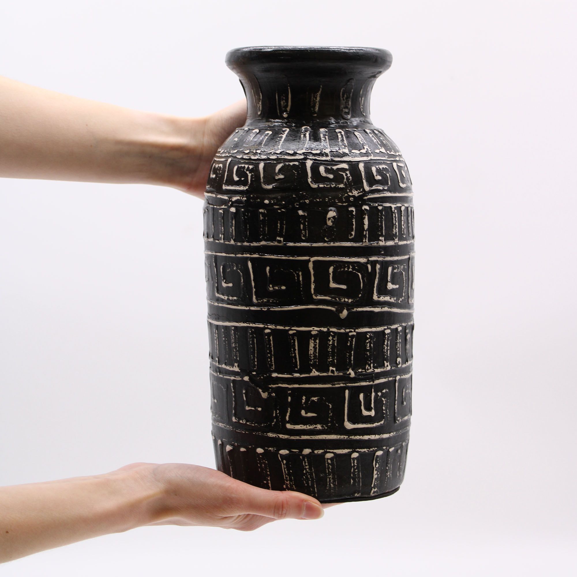 Greek Straight Vase - Chocolate - Image 2