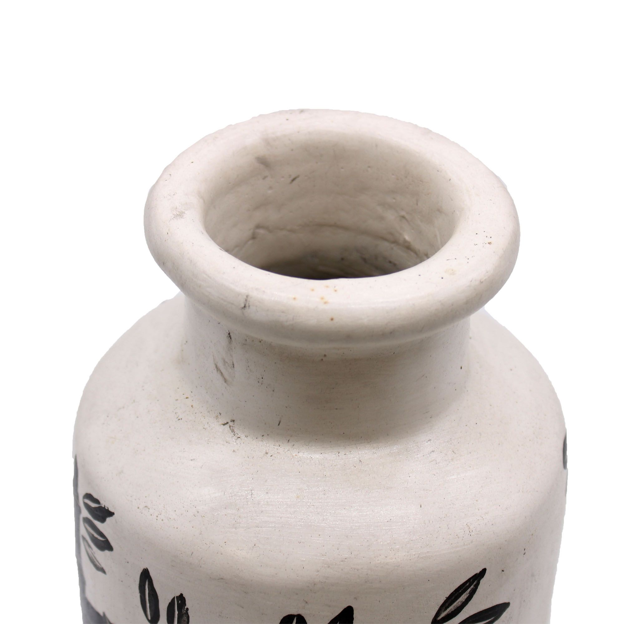 Bamboo Motif Straight Vase - Natural - Image 4