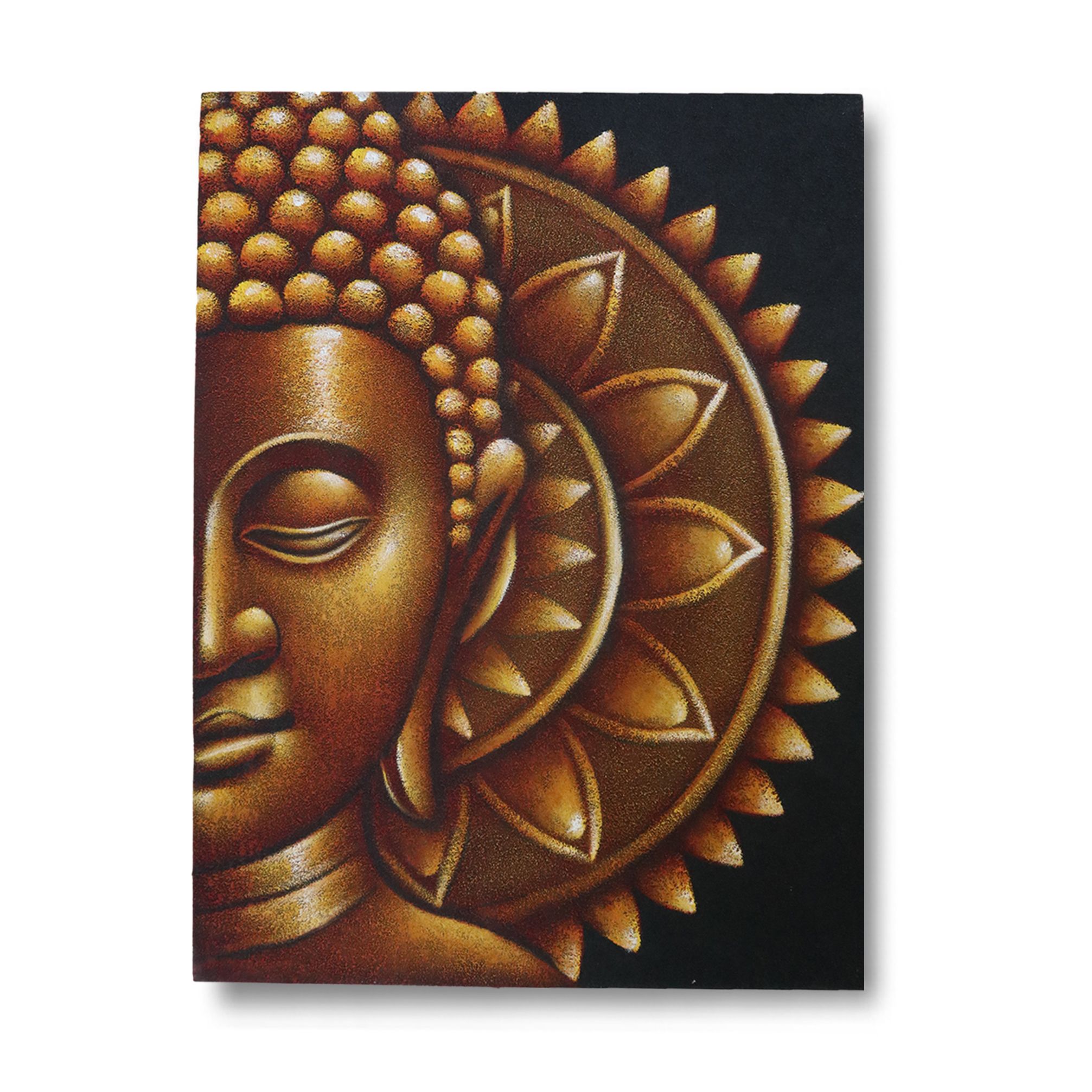 Gold Half Buddha Mandala 60x80cm - Image 2