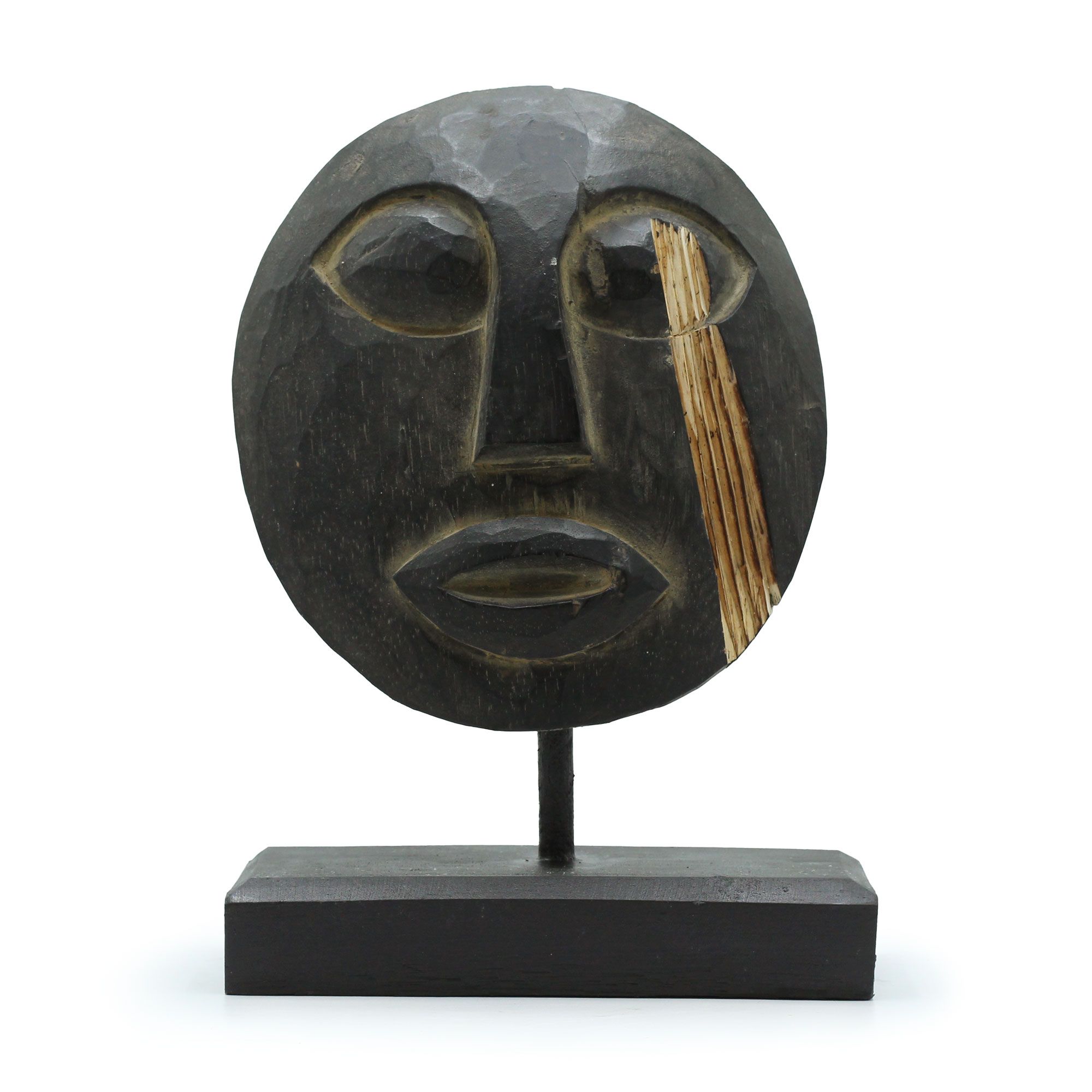 Timor Tribal Decorative Mask - Black 27x20cm - Image 2