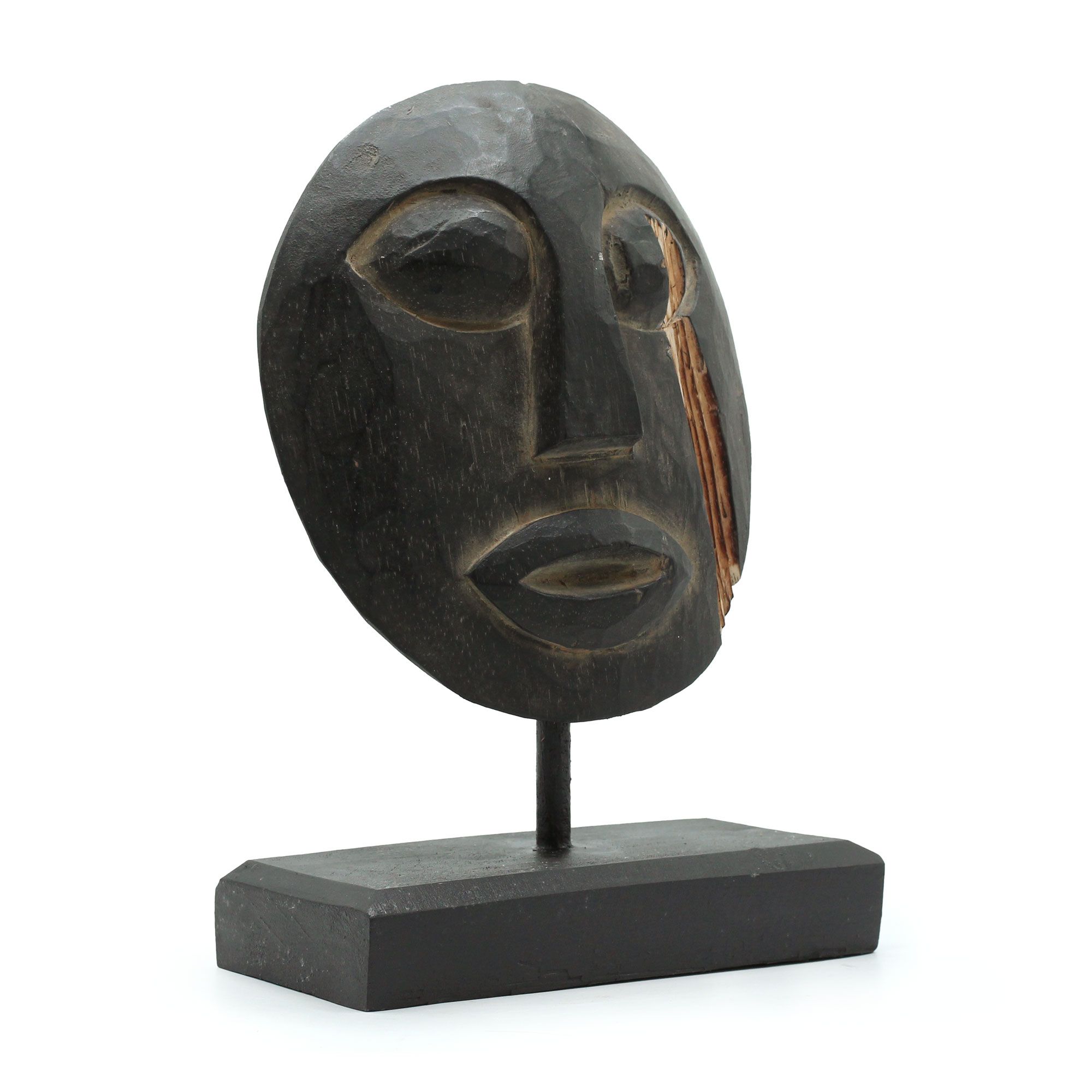 Timor Tribal Decorative Mask - Black 27x20cm - Image 4