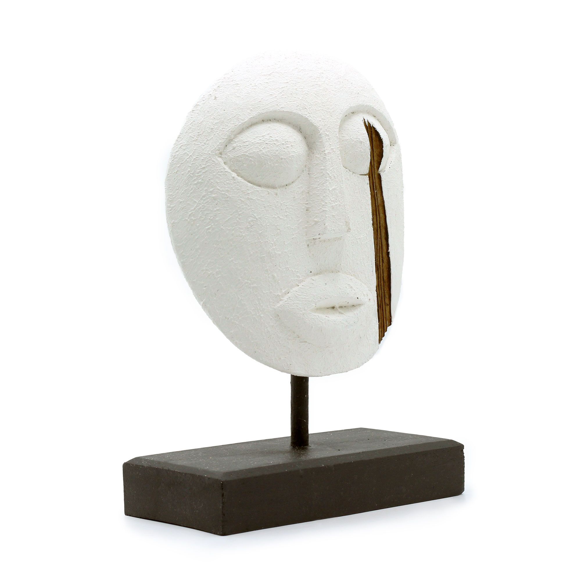 Timor Tribal Decorative Mask - White - Image 3