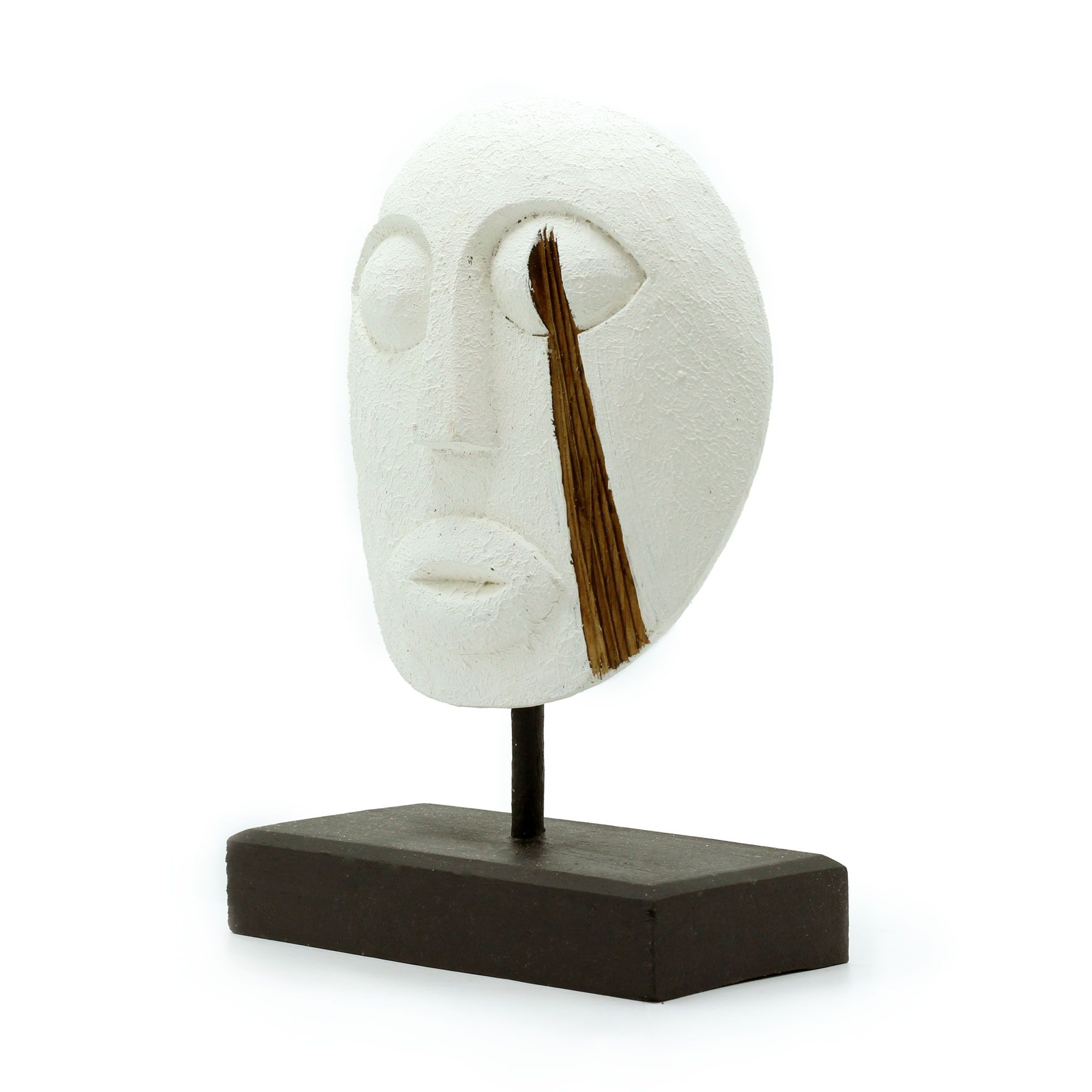 Timor Tribal Decorative Mask - White - Image 4