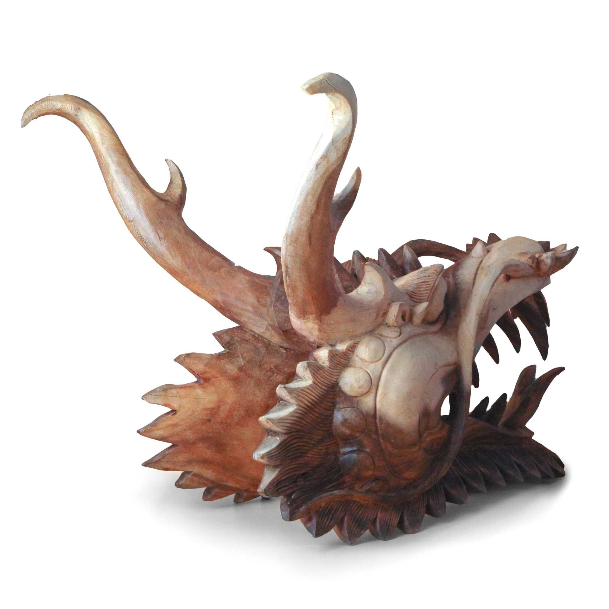 Live Size Dragon Head Carving - Image 3