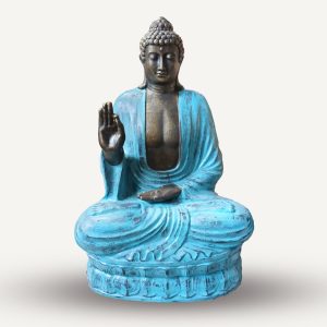 Large Turquoise Stone Buddha Teaching on Lotus - 2m