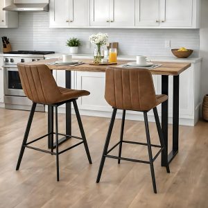 Malmo Tan Swivel Bar Stool
