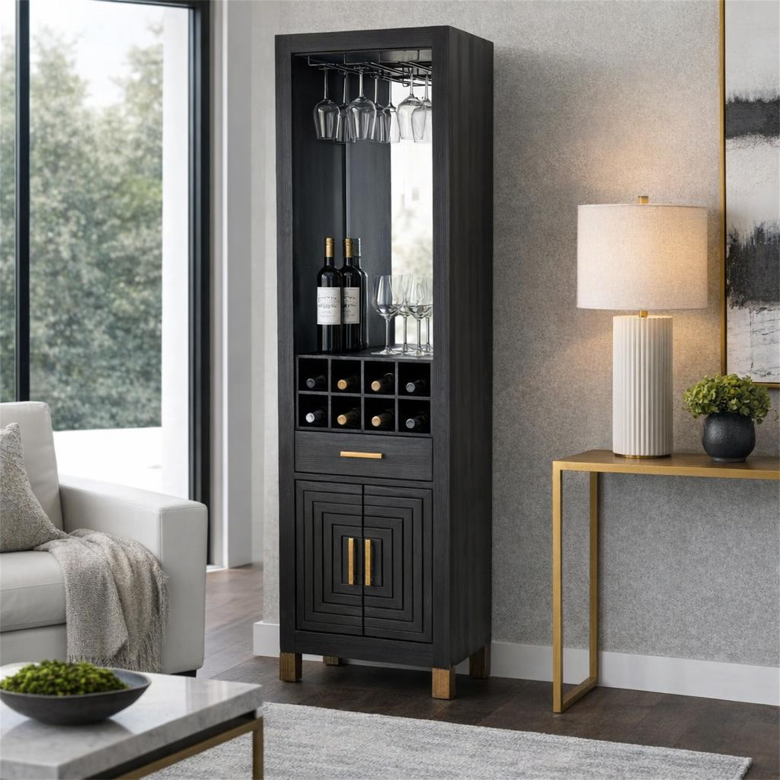 Lennox Black Drinks Unit