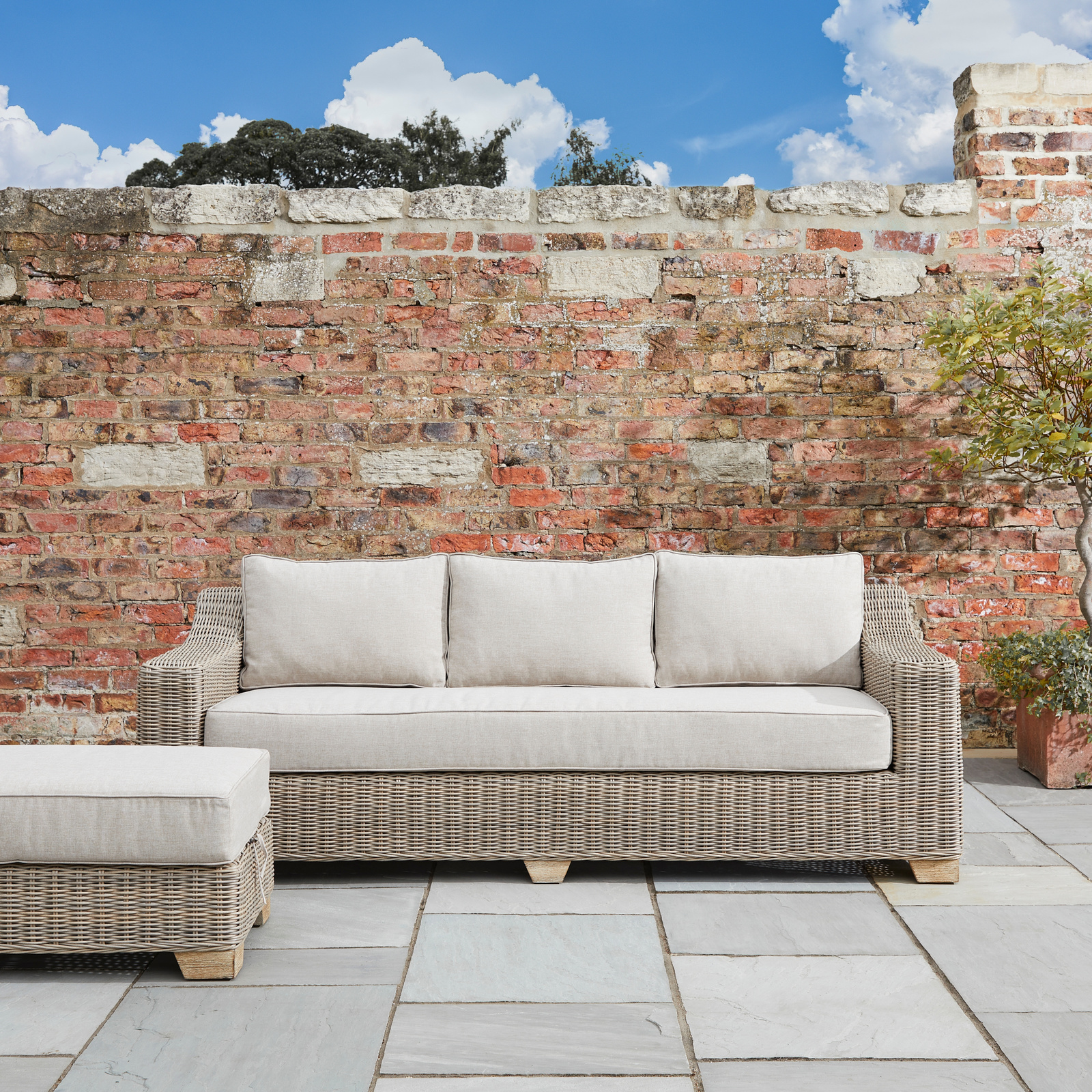 Capri Collection Outdoor Three Seater Sofa - Image 2