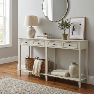 Belmont Collection 4 Drawer Console
