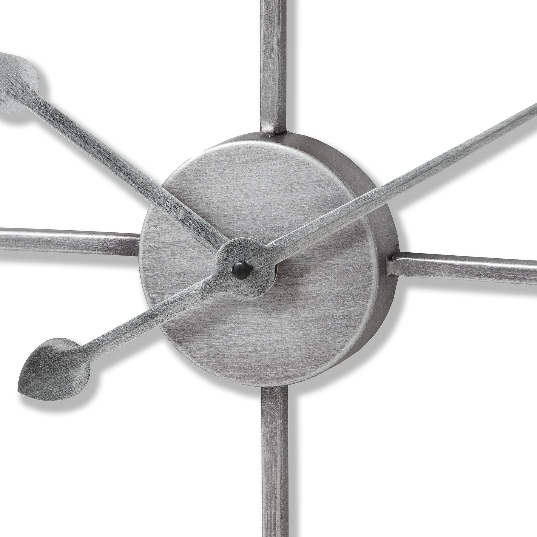 Silver Heart Skeleton Wall Clock - Image 3