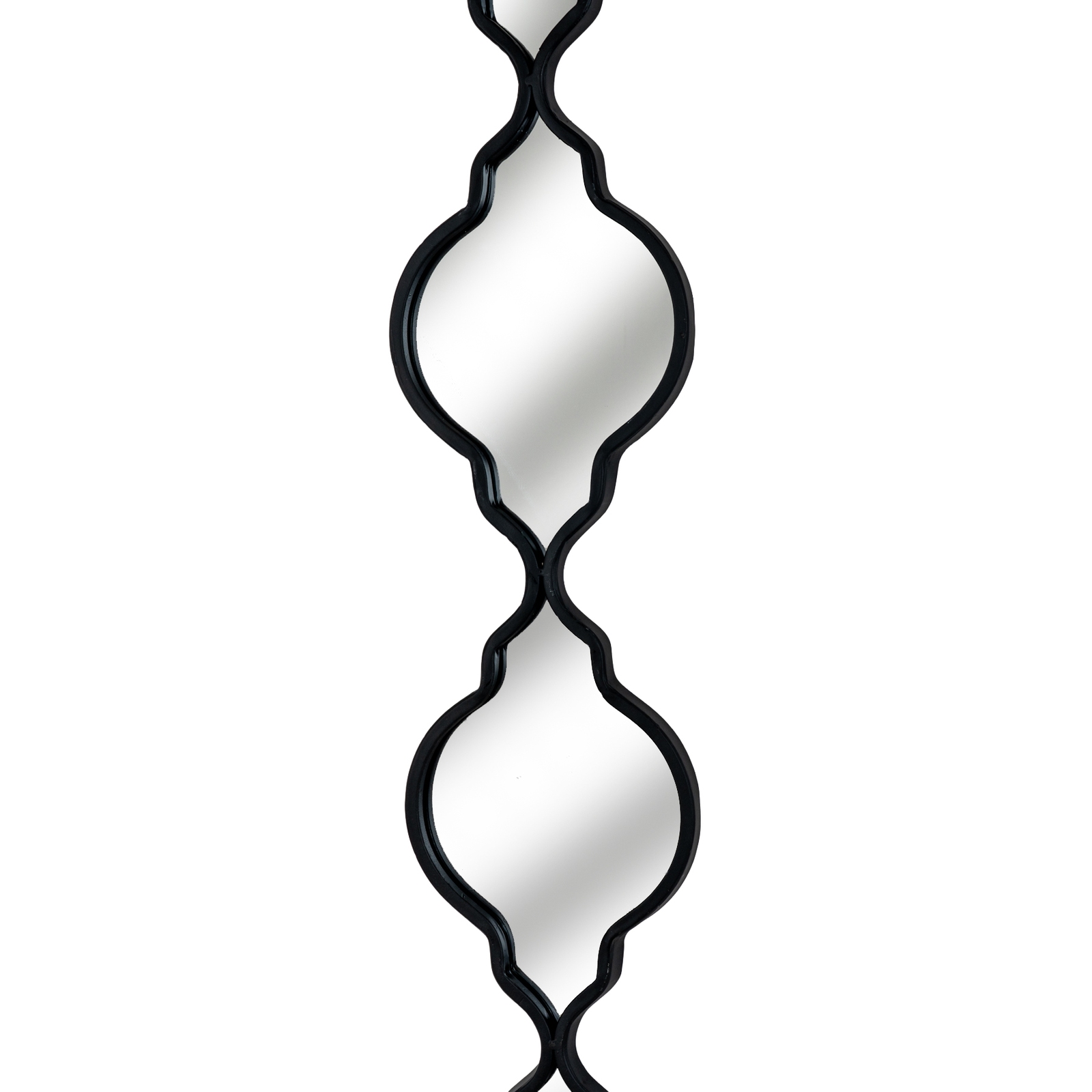 Black Quarterfoil Decorative Hanging Mirror - Image 3