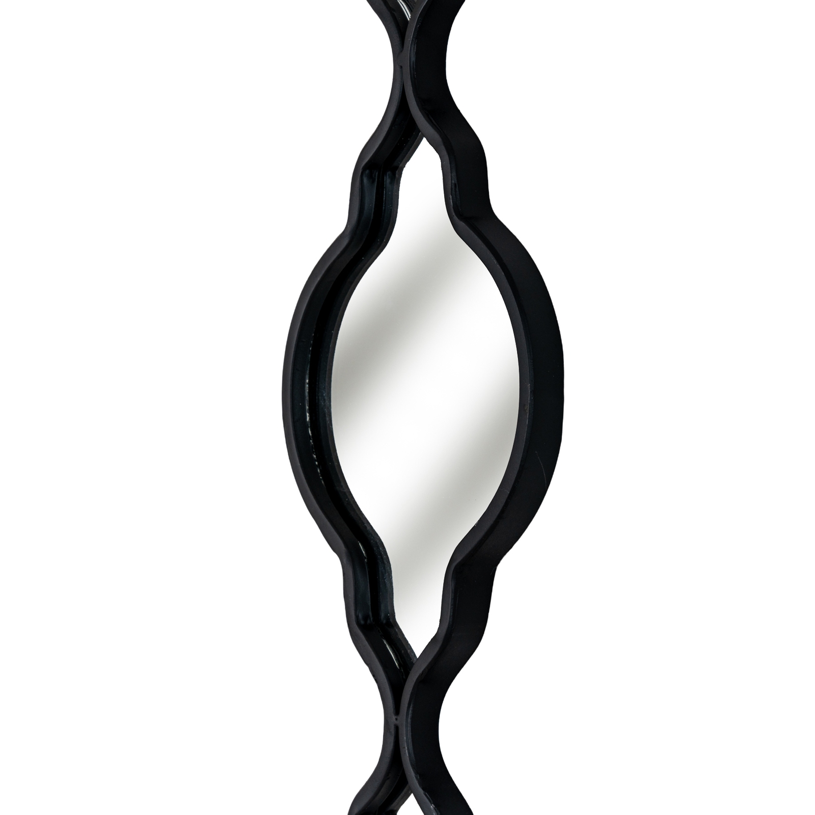 Black Quarterfoil Decorative Hanging Mirror - Image 4