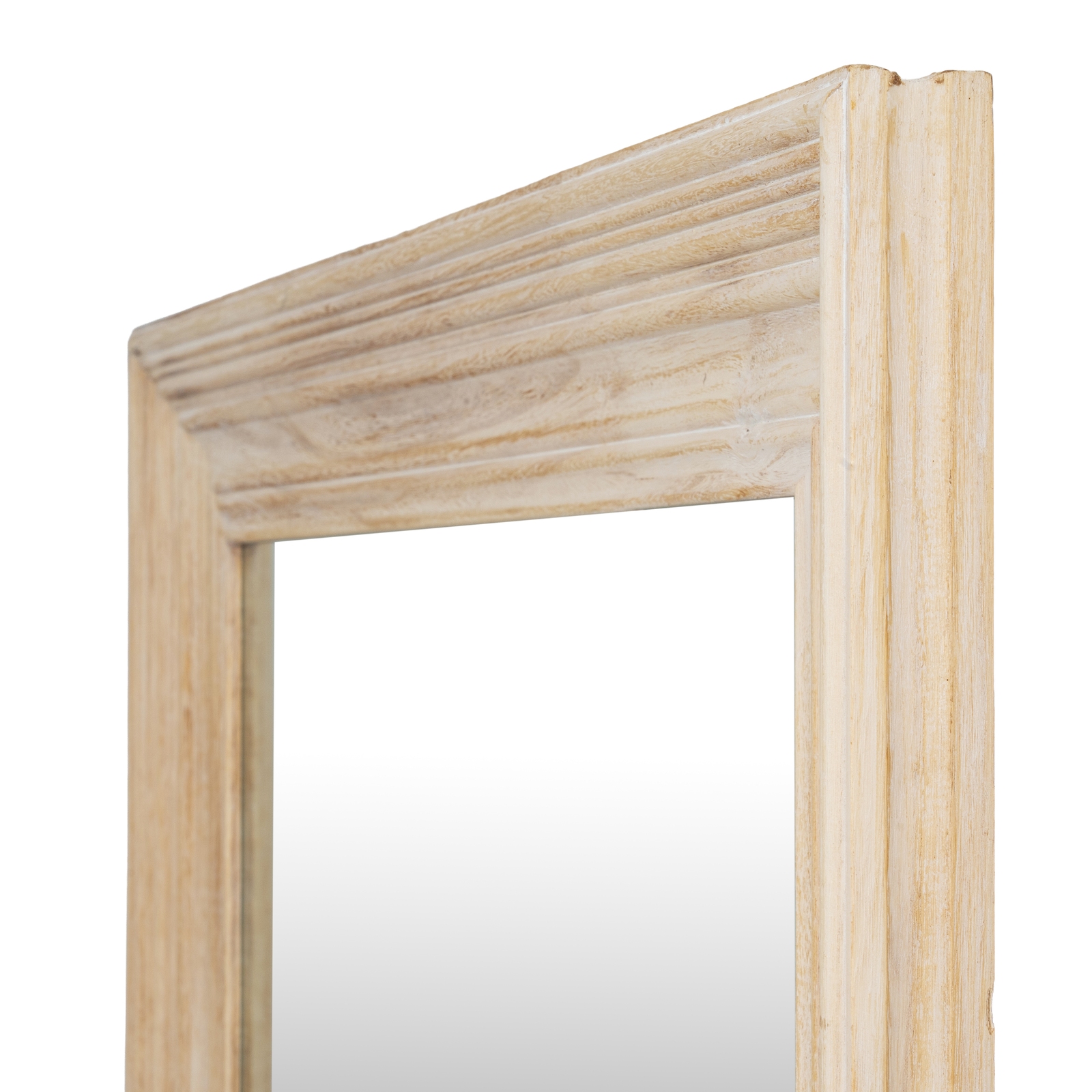 Washed Wood Large Framed Mirror - Image 4