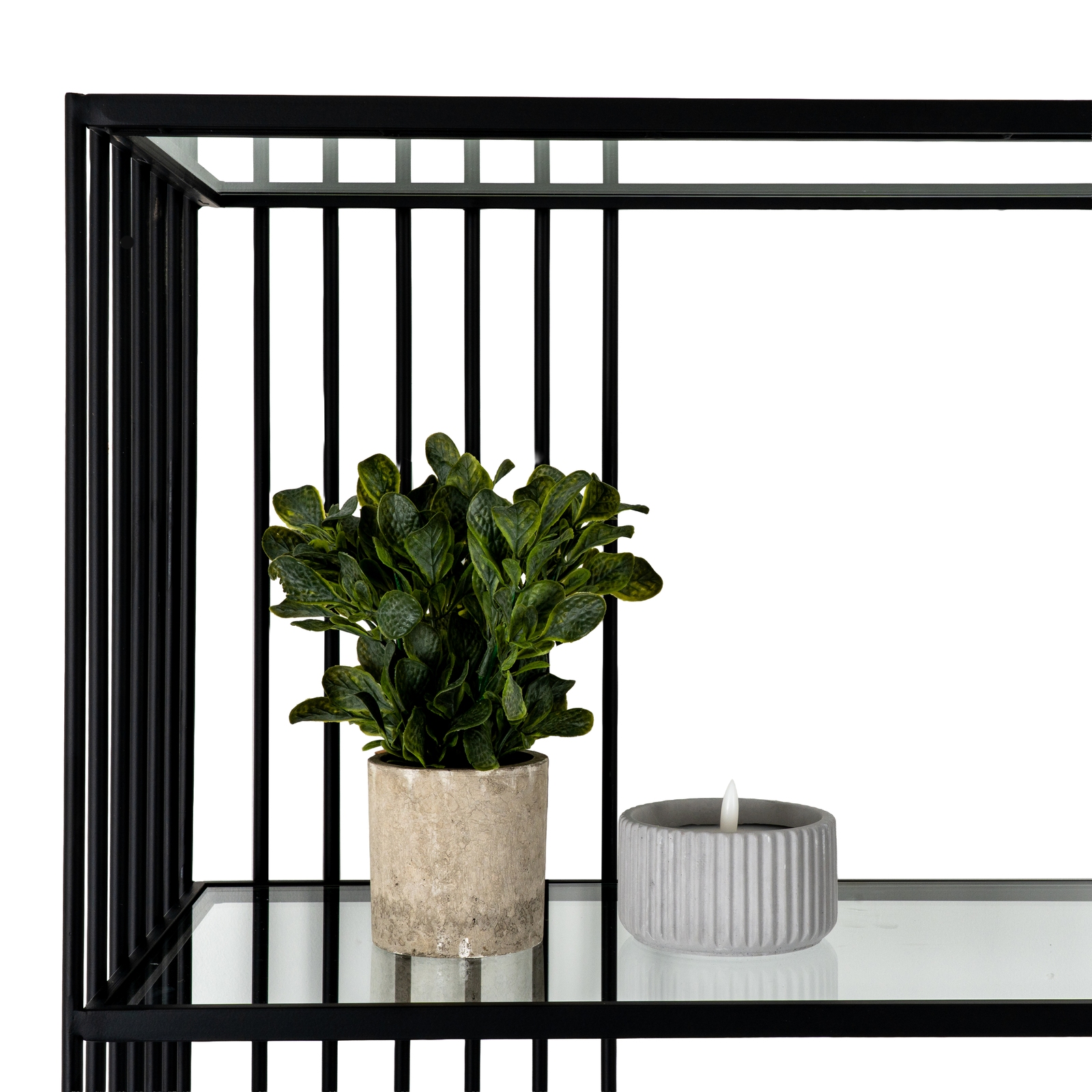 Alto Shelf Unit With Glass Shelves - Image 4