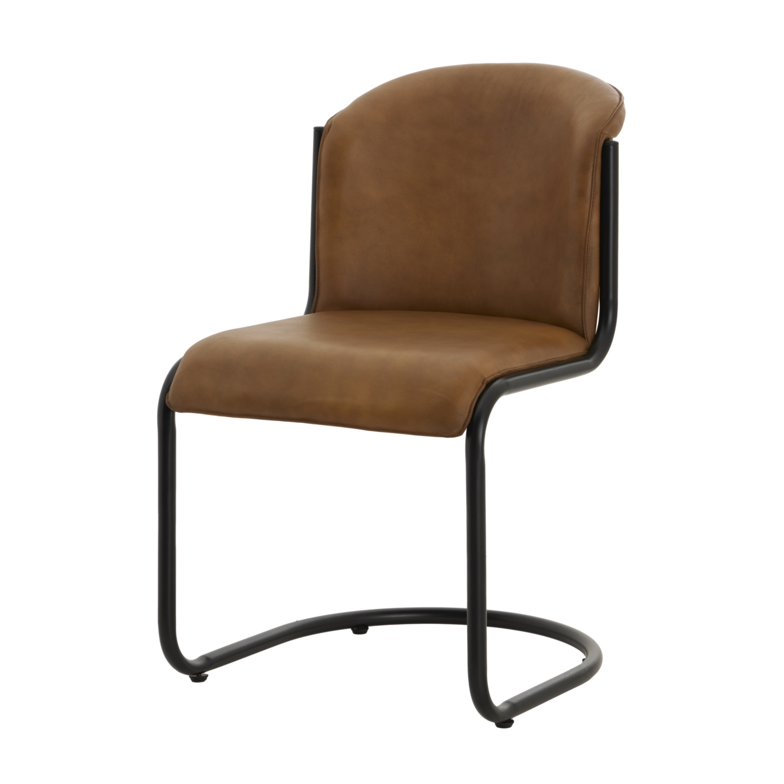 Billy Leather Curved Dining Chair - Image 2