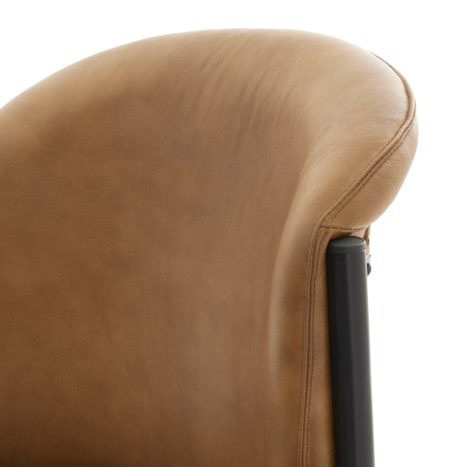 Billy Leather Curved Dining Chair - Image 5