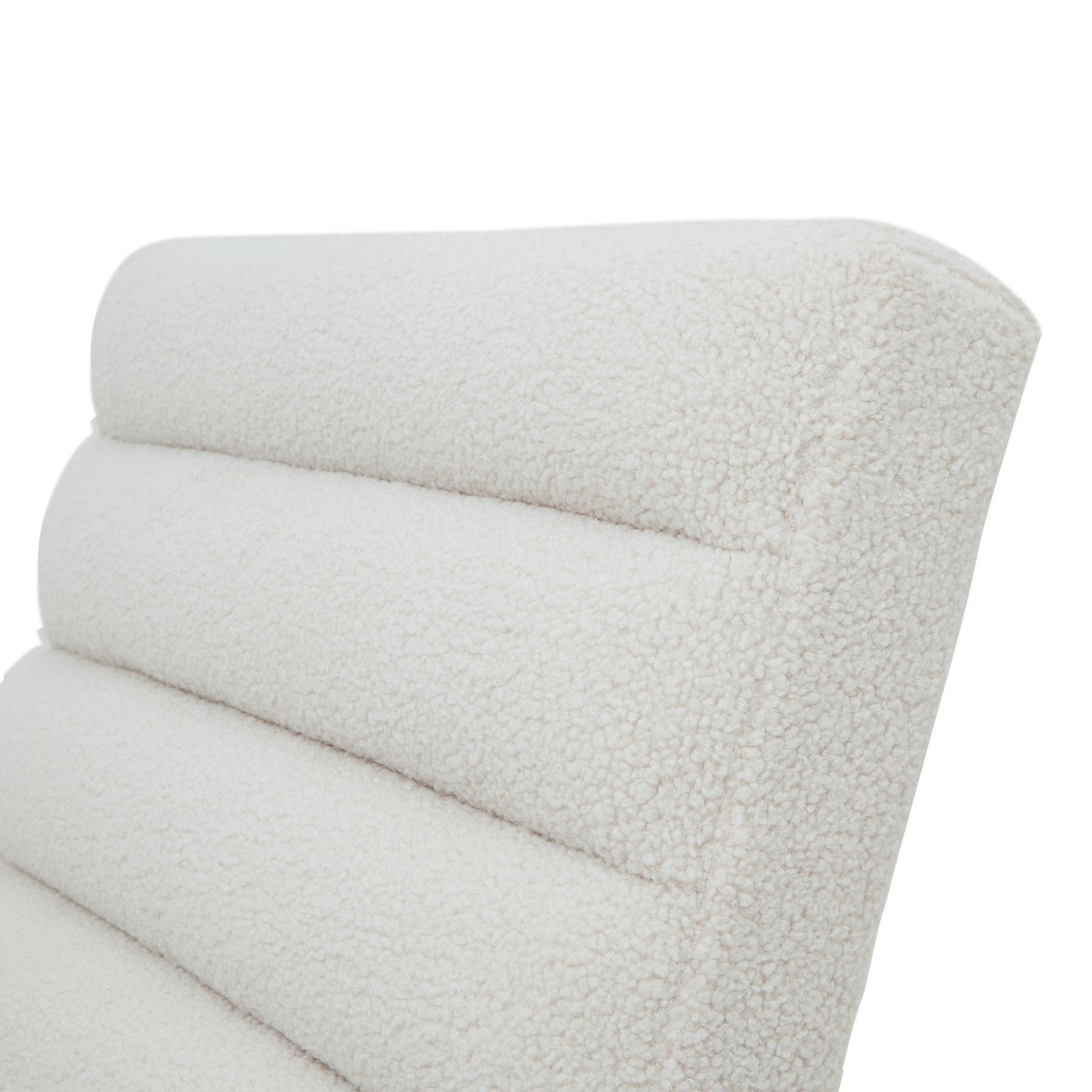 Boucle Ribbed Ark Chair - Image 3