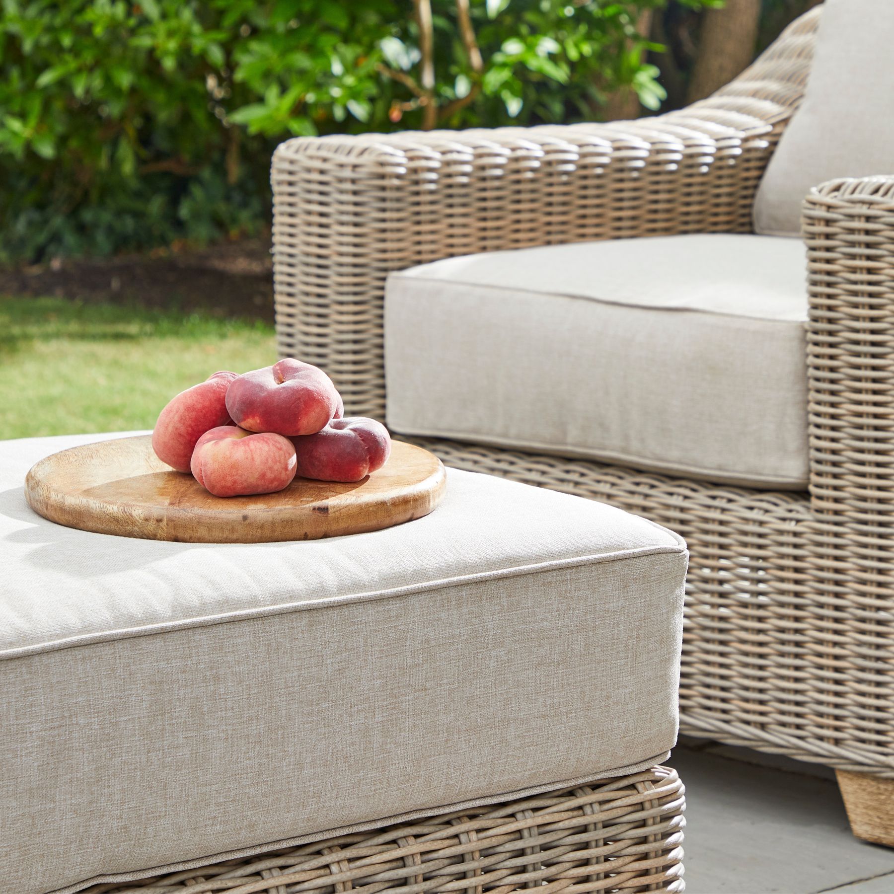Capri Collection Outdoor Foot Stool - Image 3