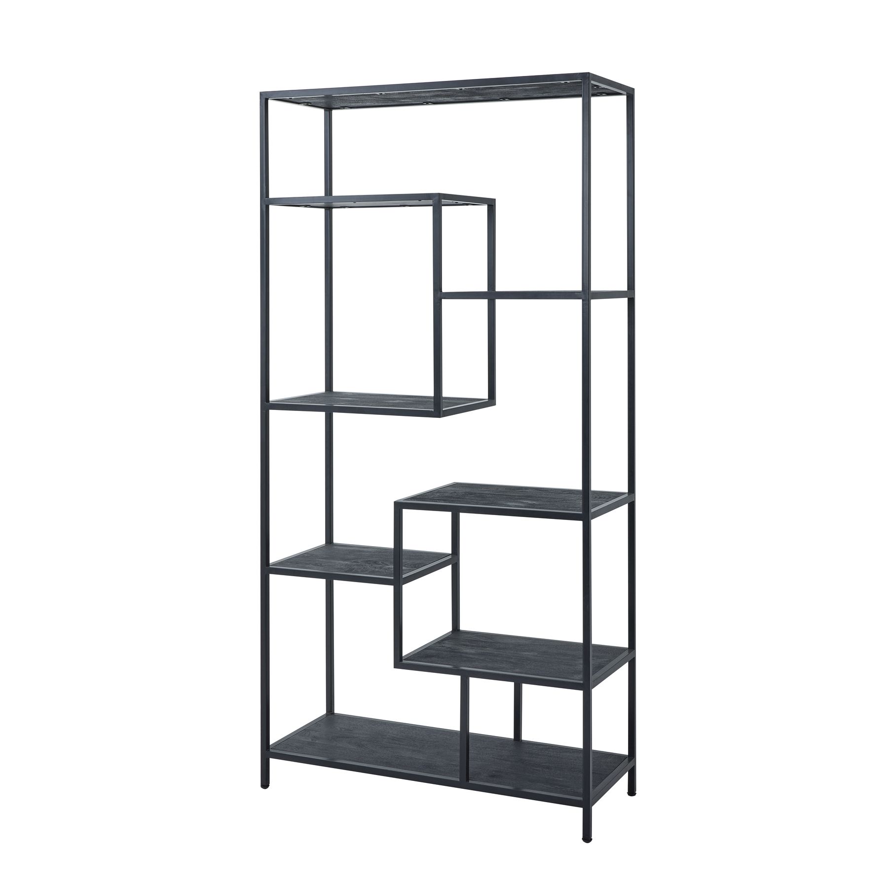 Large Black Multi Shelf Unit - Image 2